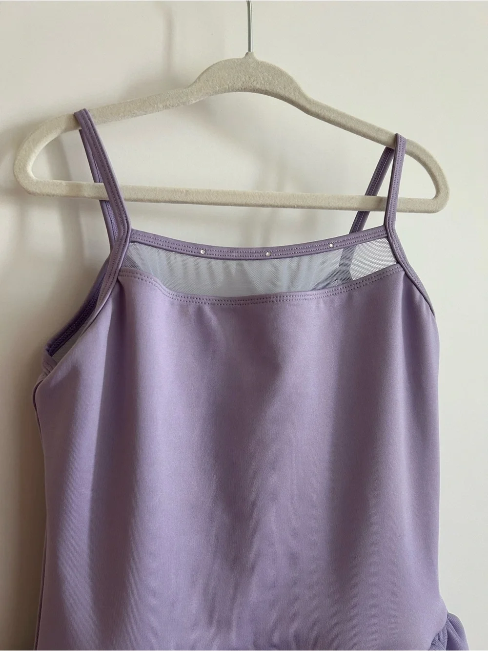 Mirella Lavender Spaghetti-Strap Tutu Dress